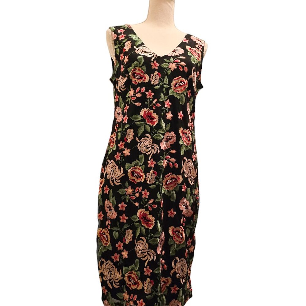 Donna Ricco New York Embroidered Dress - Size 8